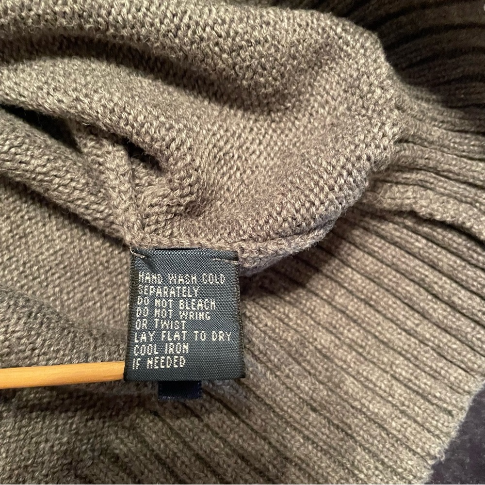 Polo Ralph Lauren Mens Size XL Quarter Zip Mock Neck Gray Sweater 100% Cotton - Picture 13 of 16